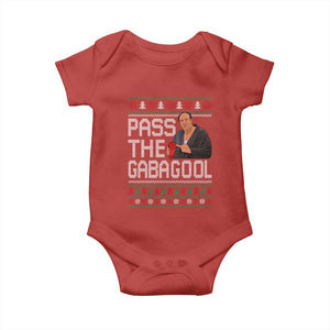 Funny Pass The Gabagool Christmas Baby Onesie Italian Food Xmas Mafia Movie TS11 Red Print Your Wear