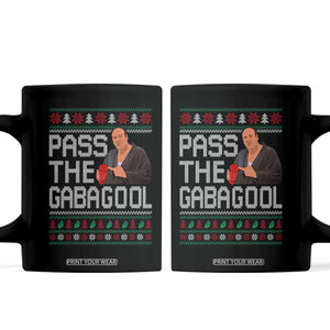 Funny Pass The Gabagool Christmas Coffee Mug Italian Food Xmas Mafia Movie TS11 Black Print Your Wear