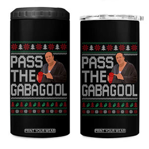 Funny Pass The Gabagool Christmas 4 in 1 Can Cooler Tumbler Italian Food Xmas Mafia Movie TS11 One Size: 16 oz Black Print Your Wear
