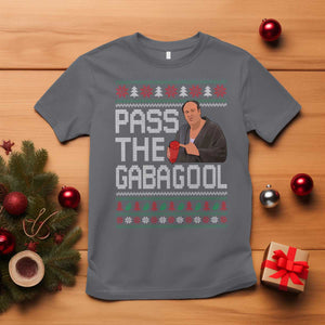Funny Pass The Gabagool Christmas T Shirt Italian Food Xmas Mafia Movie TS11 Charcoal Print Your Wear