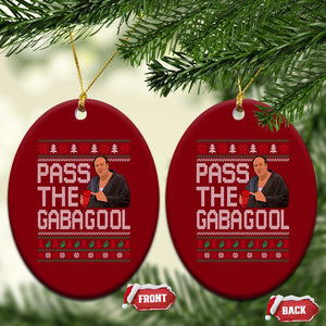 Funny Pass The Gabagool Christmas Ceramic Ornament Italian Food Xmas Mafia Movie TS11 Print Your Wear
