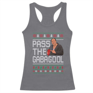 Funny Pass The Gabagool Christmas Racerback Tank Top Italian Food Xmas Mafia Movie TS11 Charcoal Print Your Wear