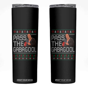 Funny Pass The Gabagool Christmas Skinny Tumbler Italian Food Xmas Mafia Movie TS11 Black Print Your Wear