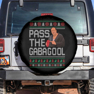 Funny Pass The Gabagool Christmas Spare Tire Cover Italian Food Xmas Mafia Movie TS11 No hole Black Print Your Wear