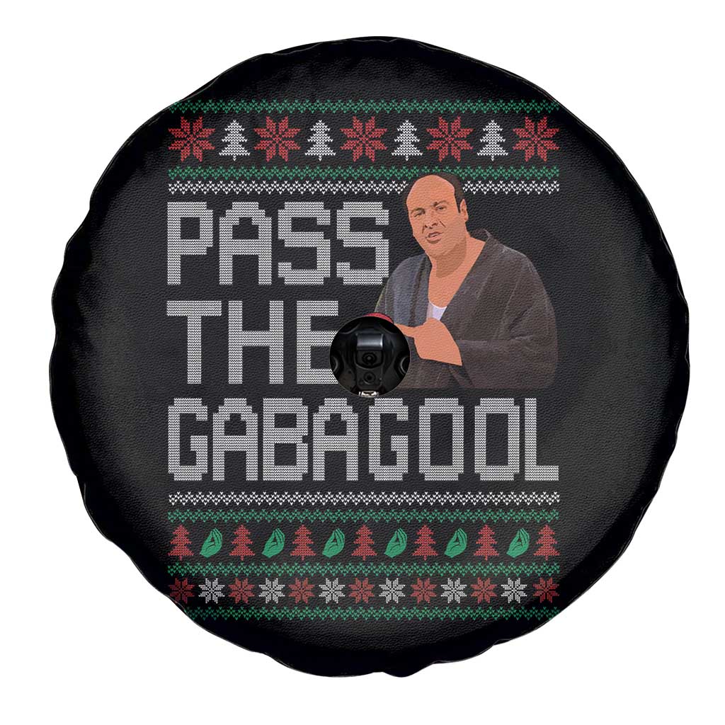 Funny Pass The Gabagool Christmas Spare Tire Cover Italian Food Xmas Mafia Movie TS11 Print Your Wear