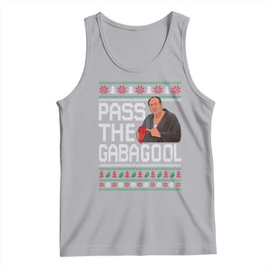 Funny Pass The Gabagool Christmas Tank Top Italian Food Xmas Mafia Movie TS11 Athletic Heather Print Your Wear