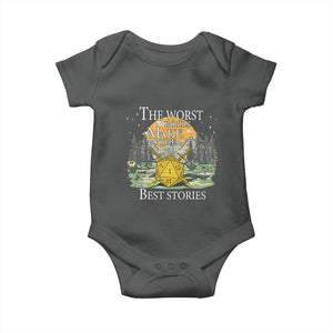 Not All Those Who Wander Are Lost Nevermind Baby Onesie Funny RPG Parody Gamer TS11 Dark Heather Print Your Wear