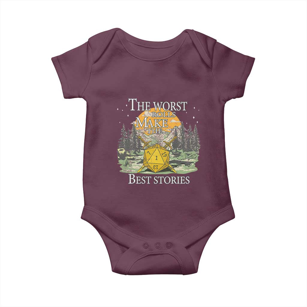Not All Those Who Wander Are Lost Nevermind Baby Onesie Funny RPG Parody Gamer TS11 Maroon Print Your Wear