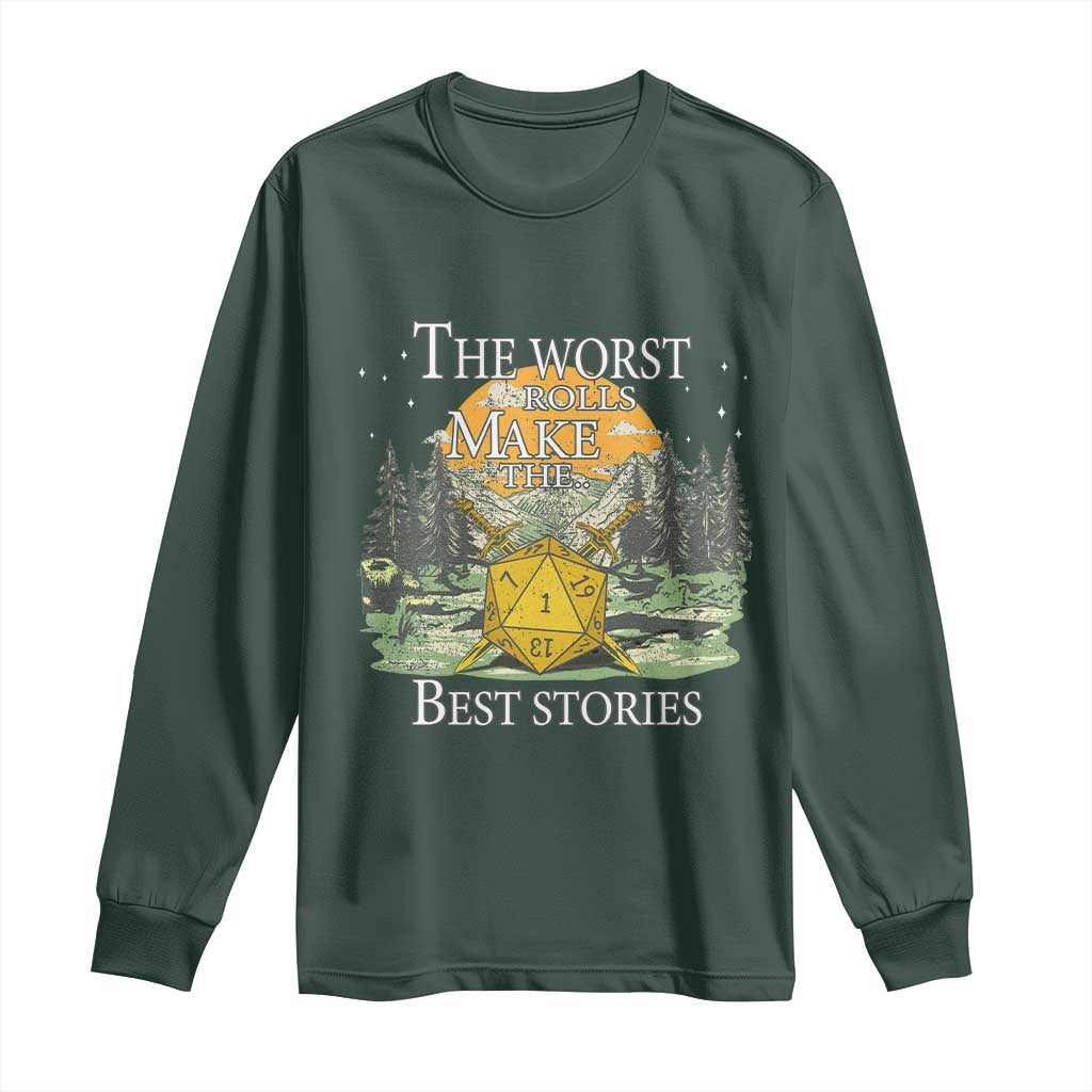 Not All Those Who Wander Are Lost Nevermind Long Sleeve Shirt Funny RPG Parody Gamer TS11 Dark Forest Green Print Your Wear