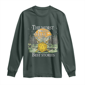 Not All Those Who Wander Are Lost Nevermind Long Sleeve Shirt Funny RPG Parody Gamer TS11 Dark Forest Green Print Your Wear