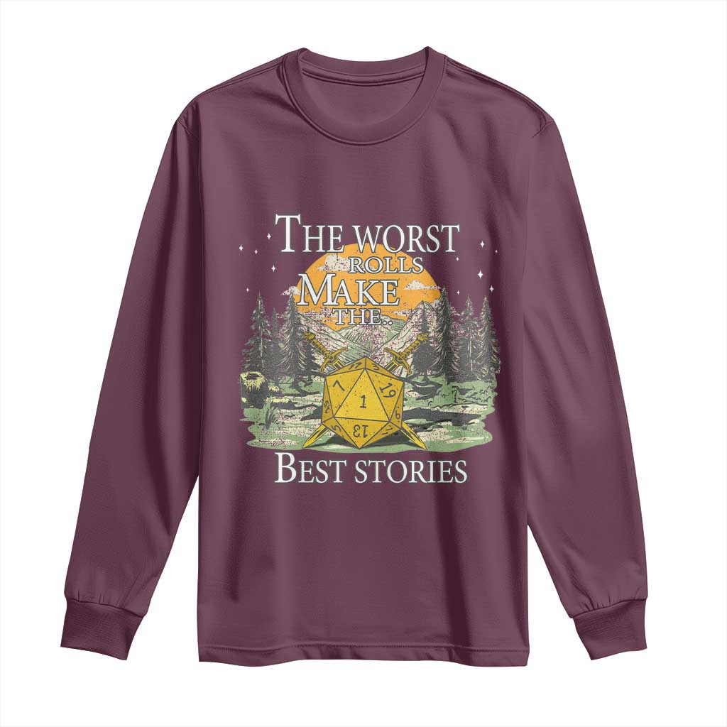 Not All Those Who Wander Are Lost Nevermind Long Sleeve Shirt Funny RPG Parody Gamer TS11 Maroon Print Your Wear