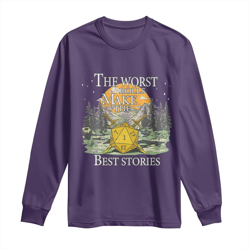 Not All Those Who Wander Are Lost Nevermind Long Sleeve Shirt Funny RPG Parody Gamer TS11 Purple Print Your Wear