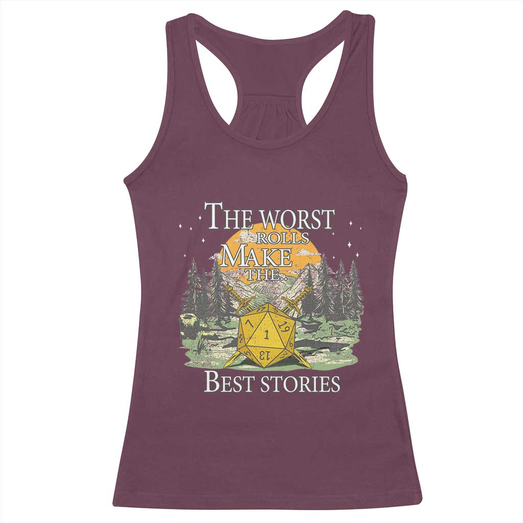 Not All Those Who Wander Are Lost Nevermind Racerback Tank Top Funny RPG Parody Gamer TS11 Maroon Print Your Wear