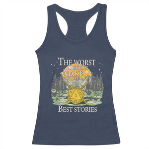 Not All Those Who Wander Are Lost Nevermind Racerback Tank Top Funny RPG Parody Gamer TS11 Navy Print Your Wear
