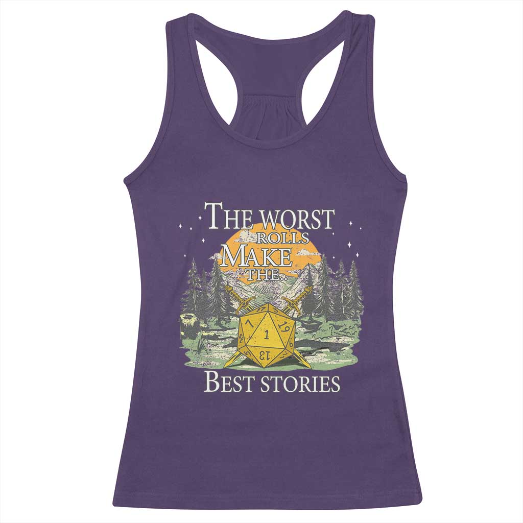 Not All Those Who Wander Are Lost Nevermind Racerback Tank Top Funny RPG Parody Gamer TS11 Purple Print Your Wear