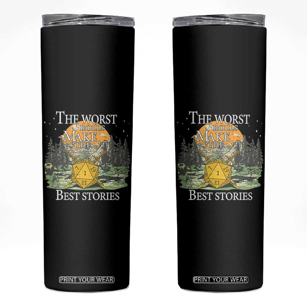Not All Those Who Wander Are Lost Nevermind Skinny Tumbler Funny RPG Parody Gamer TS11 Black Print Your Wear