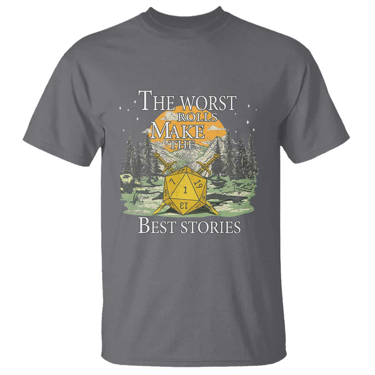 Not All Those Who Wander Are Lost Nevermind T Shirt Funny RPG Parody Gamer TS11 Charcoal Print Your Wear