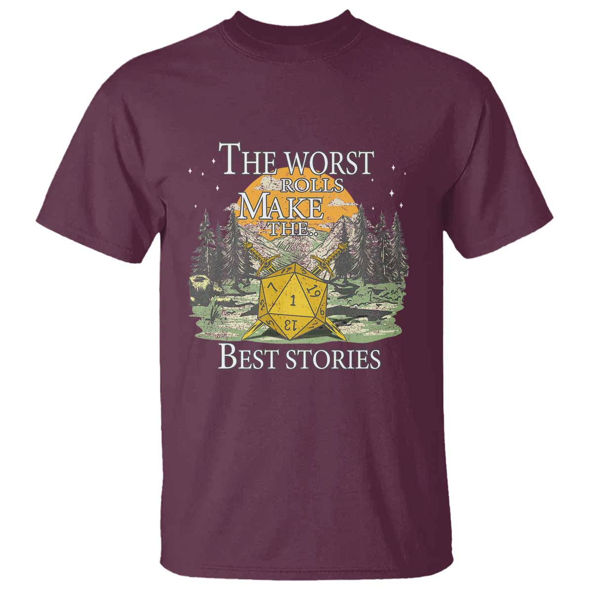 Not All Those Who Wander Are Lost Nevermind T Shirt Funny RPG Parody Gamer TS11 Maroon Print Your Wear