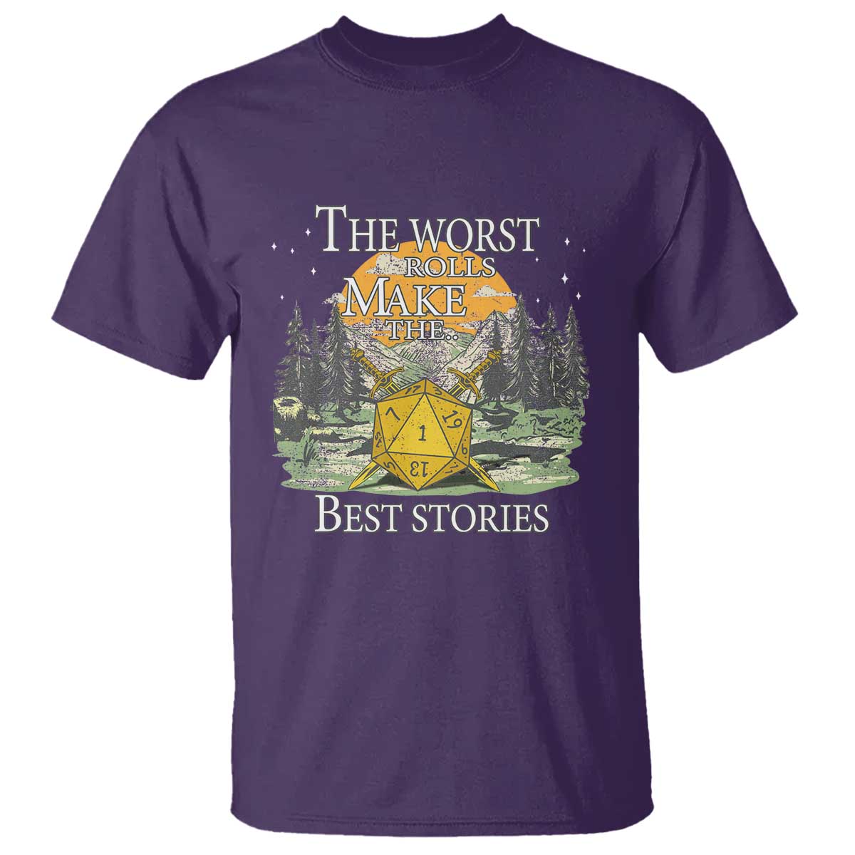 Not All Those Who Wander Are Lost Nevermind T Shirt Funny RPG Parody Gamer TS11 Purple Print Your Wear