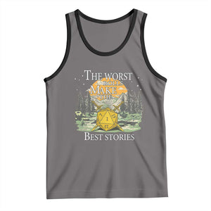 Not All Those Who Wander Are Lost Nevermind Tank Top Funny RPG Parody Gamer TS11 Deep Heather Black Print Your Wear