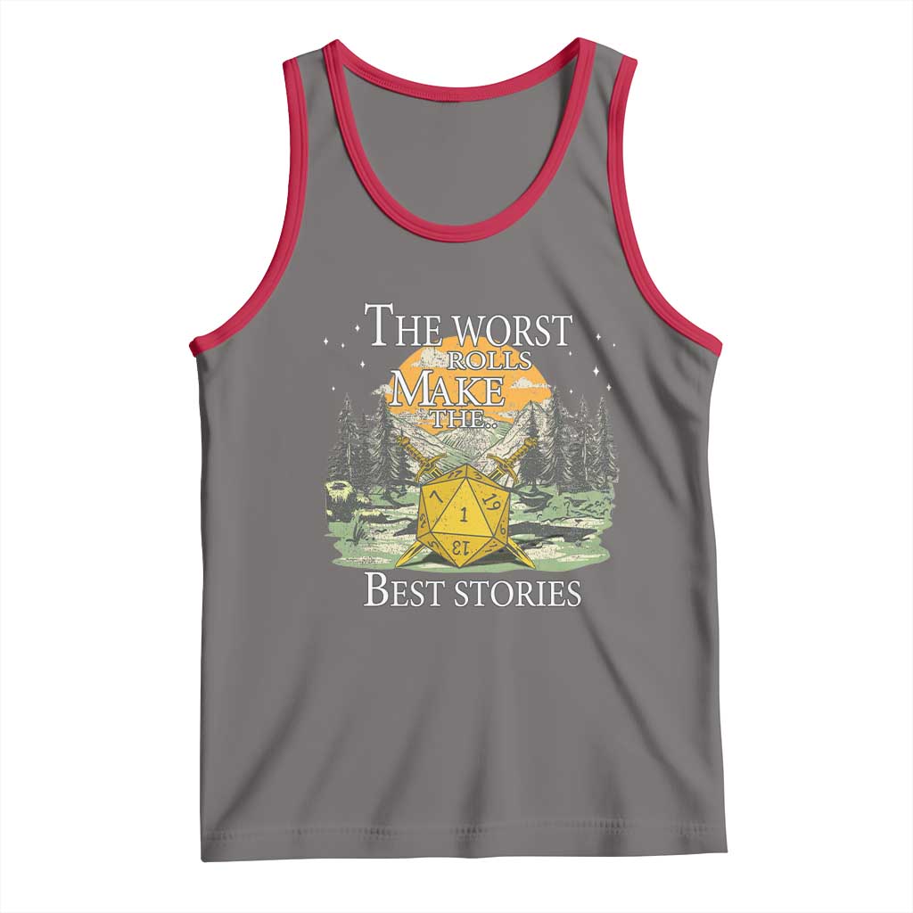 Not All Those Who Wander Are Lost Nevermind Tank Top Funny RPG Parody Gamer TS11 Deep Heather Red Print Your Wear