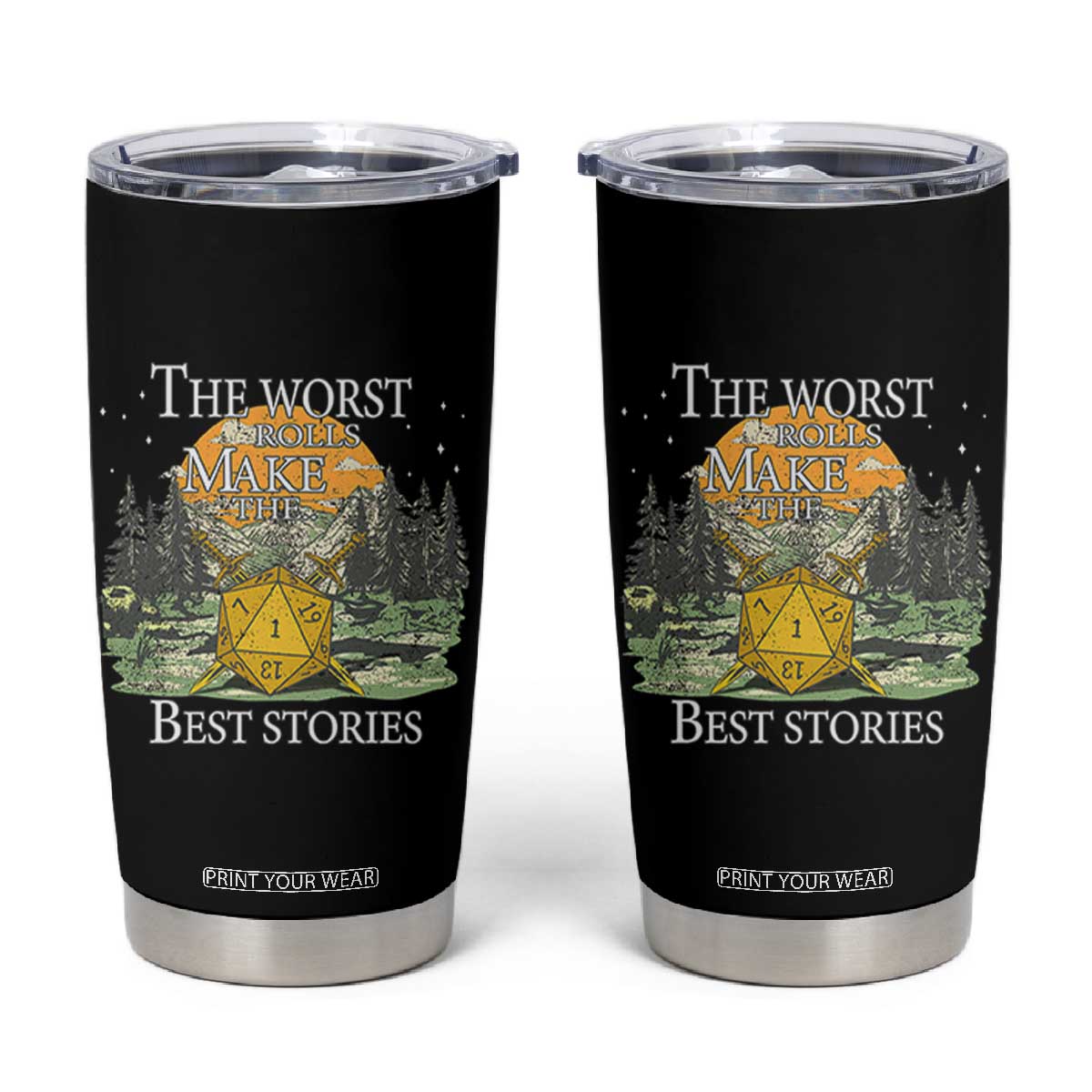 Not All Those Who Wander Are Lost Nevermind Tumbler Cup Funny RPG Parody Gamer TS11 Black Print Your Wear