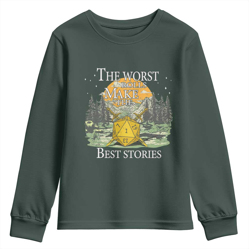 Not All Those Who Wander Are Lost Nevermind Youth Sweatshirt Funny RPG Parody Gamer TS11 Dark Forest Green Print Your Wear