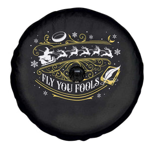 Funny Fly You Fools Christmas Spare Tire Cover Fantasy Movie Wizard Santa Sleigh TS11 Print Your Wear
