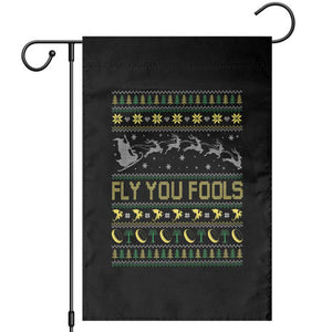 Funny Fly You Fools Christmas Garden Flag Fantasy Movie Xmas Wizard Santa TS11 Black Print Your Wear