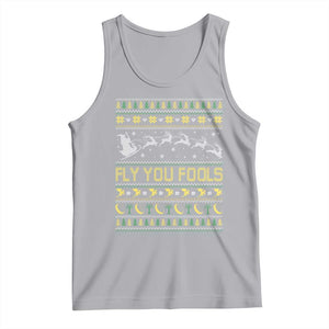 Funny Fly You Fools Christmas Tank Top Fantasy Movie Xmas Wizard Santa TS11 Athletic Heather Print Your Wear