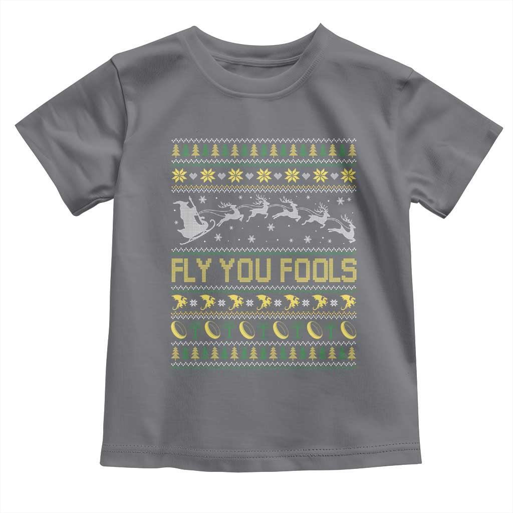 Funny Fly You Fools Christmas Toddler T Shirt Fantasy Movie Xmas Wizard Santa TS11 Charcoal Print Your Wear