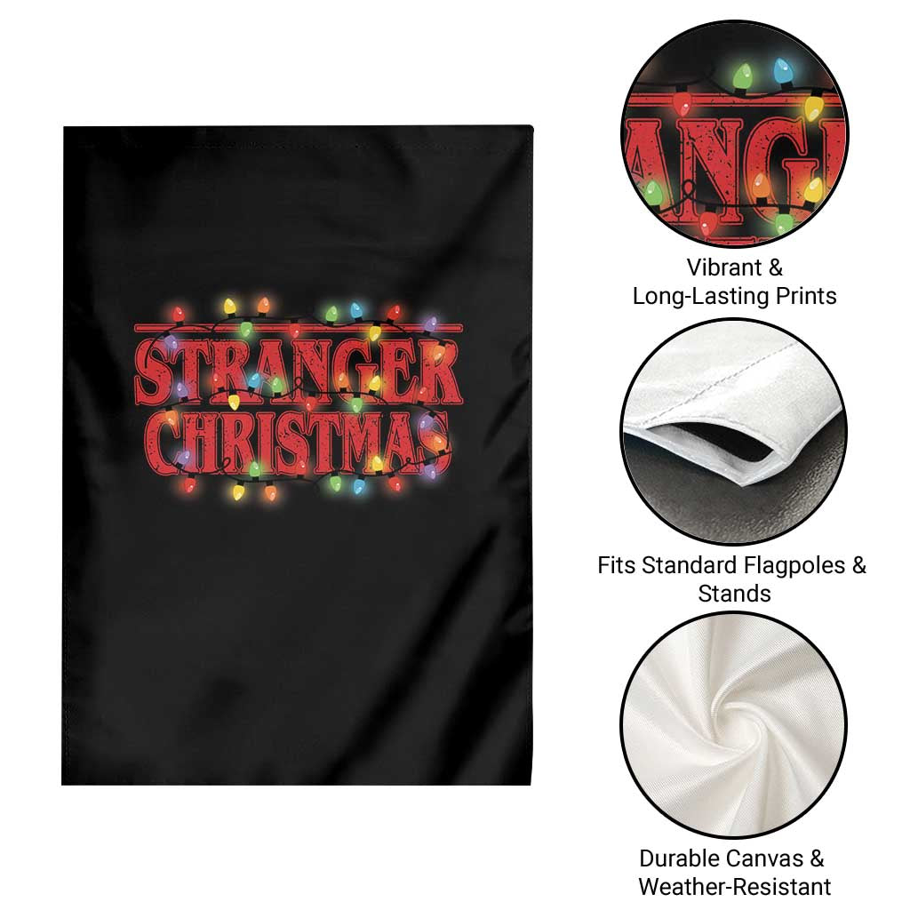 Stranger Christmas Garden Flag Funny Xmas Alphabet Neon Lights Movie TS11 Print Your Wear