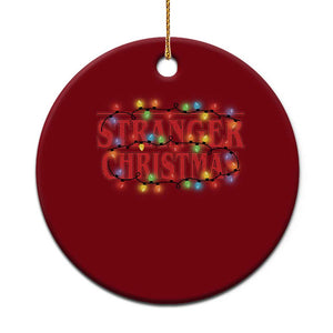 Stranger Christmas Ceramic Ornament Funny Xmas Alphabet Neon Lights Movie TS11 1pc Red Print Your Wear