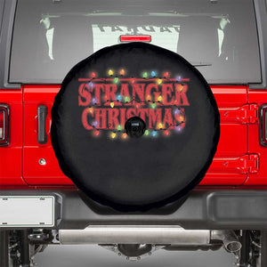Stranger Christmas Spare Tire Cover Funny Xmas Alphabet Neon Lights Movie TS11 Black Print Your Wear