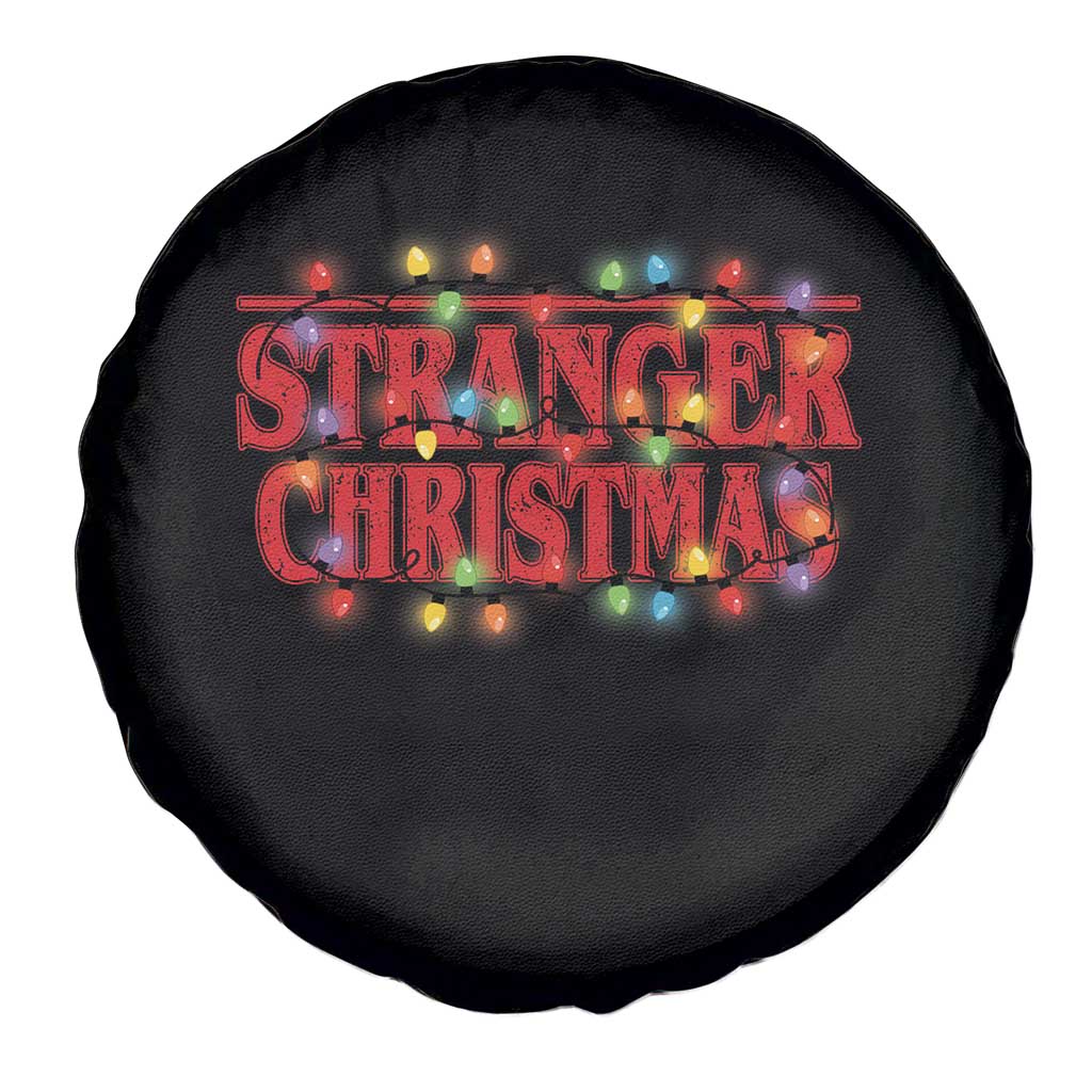 Stranger Christmas Spare Tire Cover Funny Xmas Alphabet Neon Lights Movie TS11 Print Your Wear