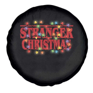 Stranger Christmas Spare Tire Cover Funny Xmas Alphabet Neon Lights Movie TS11 Print Your Wear