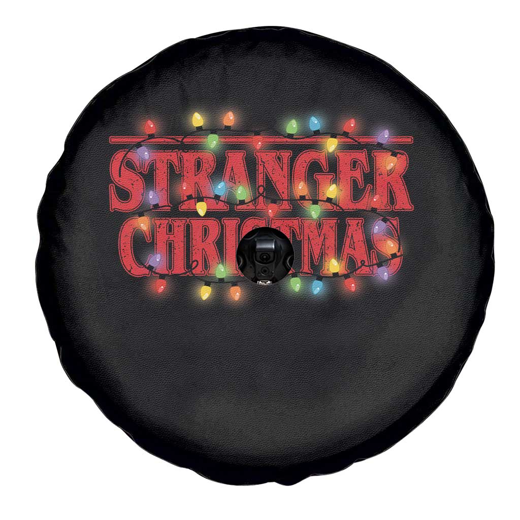 Stranger Christmas Spare Tire Cover Funny Xmas Alphabet Neon Lights Movie TS11 Print Your Wear
