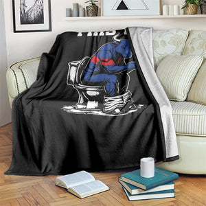 This Is Bullshit Throw Blanket Funny Cow Buffalo Toilet TS11 Print Your Wear