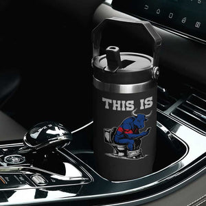 This Is Bullshit Flip Straw Tumbler Funny Cow Buffalo Toilet TS11 Print Your Wear