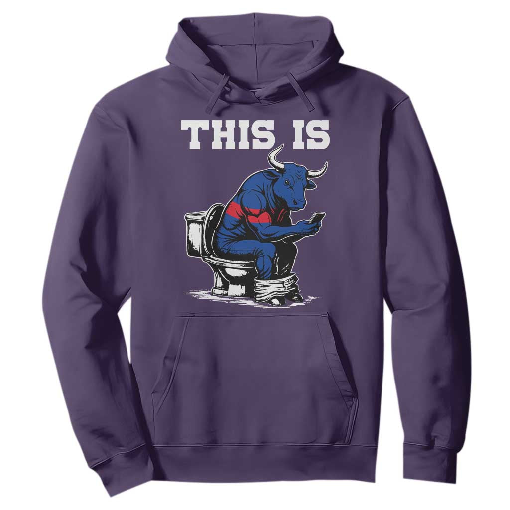 This Is Bullshit Hoodie Funny Cow Buffalo Toilet TS11 Purple Print Your Wear