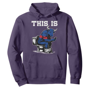 This Is Bullshit Hoodie Funny Cow Buffalo Toilet TS11 Purple Print Your Wear