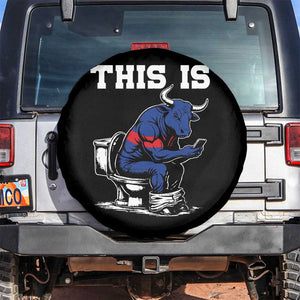 This Is Bullshit Spare Tire Cover Funny Cow Buffalo Toilet TS11 No hole Black Print Your Wear