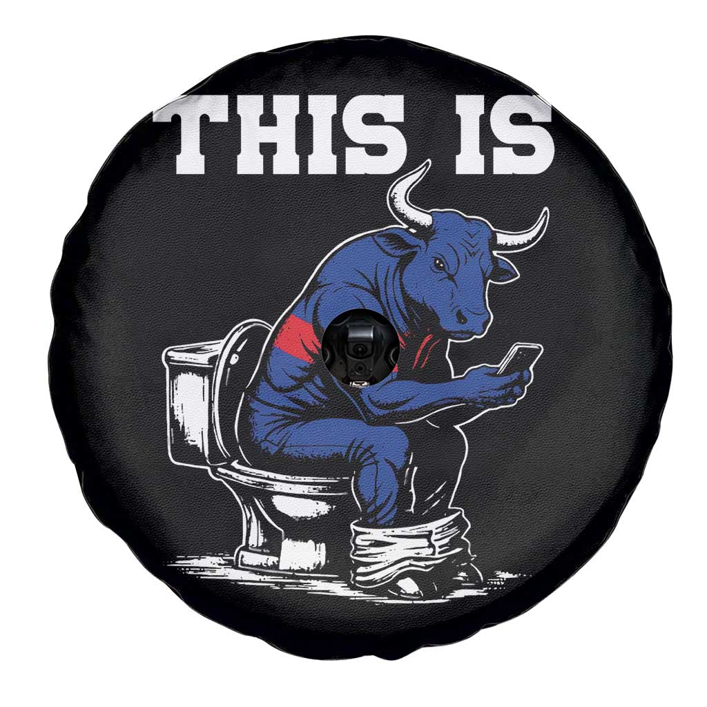 This Is Bullshit Spare Tire Cover Funny Cow Buffalo Toilet TS11 Print Your Wear
