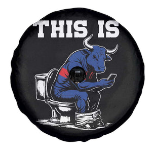 This Is Bullshit Spare Tire Cover Funny Cow Buffalo Toilet TS11 Print Your Wear