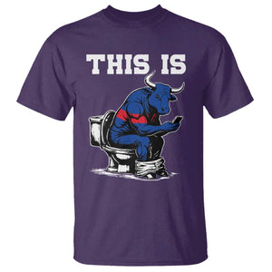 This Is Bullshit T Shirt Funny Cow Buffalo Toilet TS11 Purple Print Your Wear