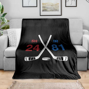 Funny Romance Hockey Throw Blanket 24 81 Numbers Sport Ice Hockey Team TS11 Print Your Wear