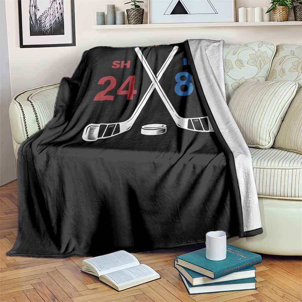 Funny Romance Hockey Throw Blanket 24 81 Numbers Sport Ice Hockey Team TS11 Print Your Wear