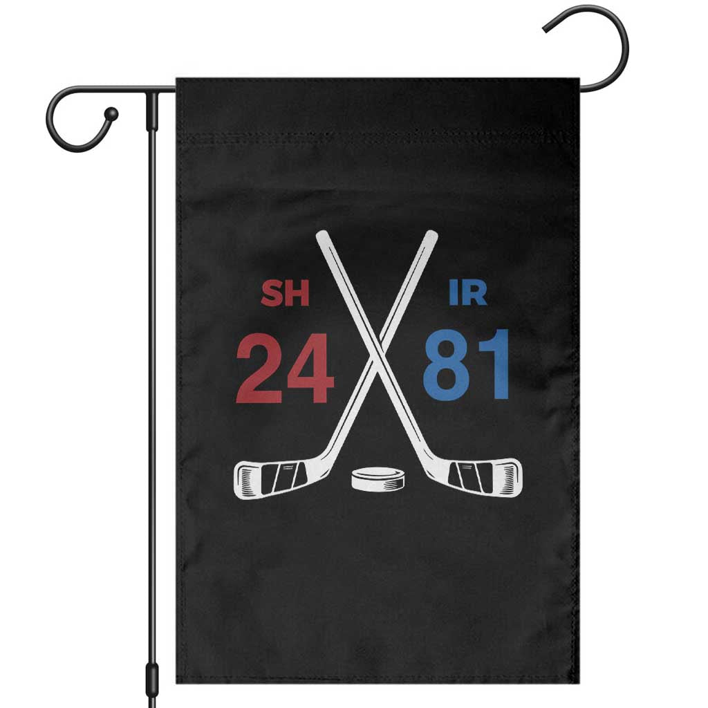 Funny Romance Hockey Garden Flag 24 81 Numbers Sport Ice Hockey Team TS11 Black Print Your Wear