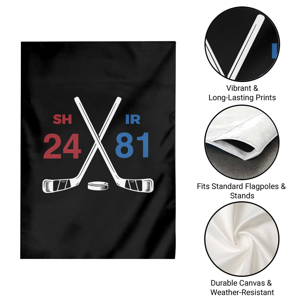 Funny Romance Hockey Garden Flag 24 81 Numbers Sport Ice Hockey Team TS11 Print Your Wear