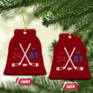Funny Romance Hockey Ceramic Ornament 24 81 Numbers Sport Ice Hockey Team TS11 Print Your Wear